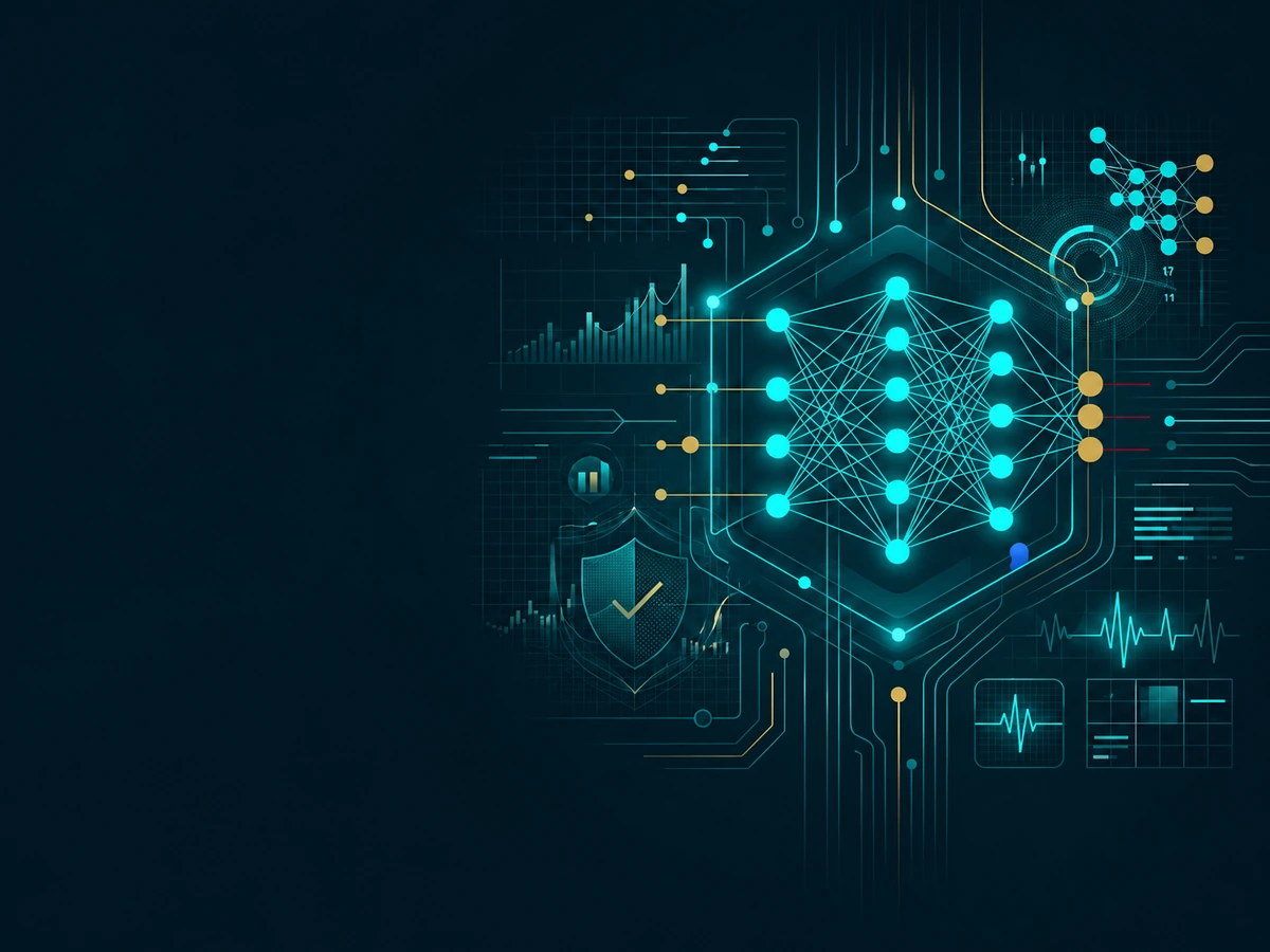 Abstract artificial intelligence and machine learning visualization